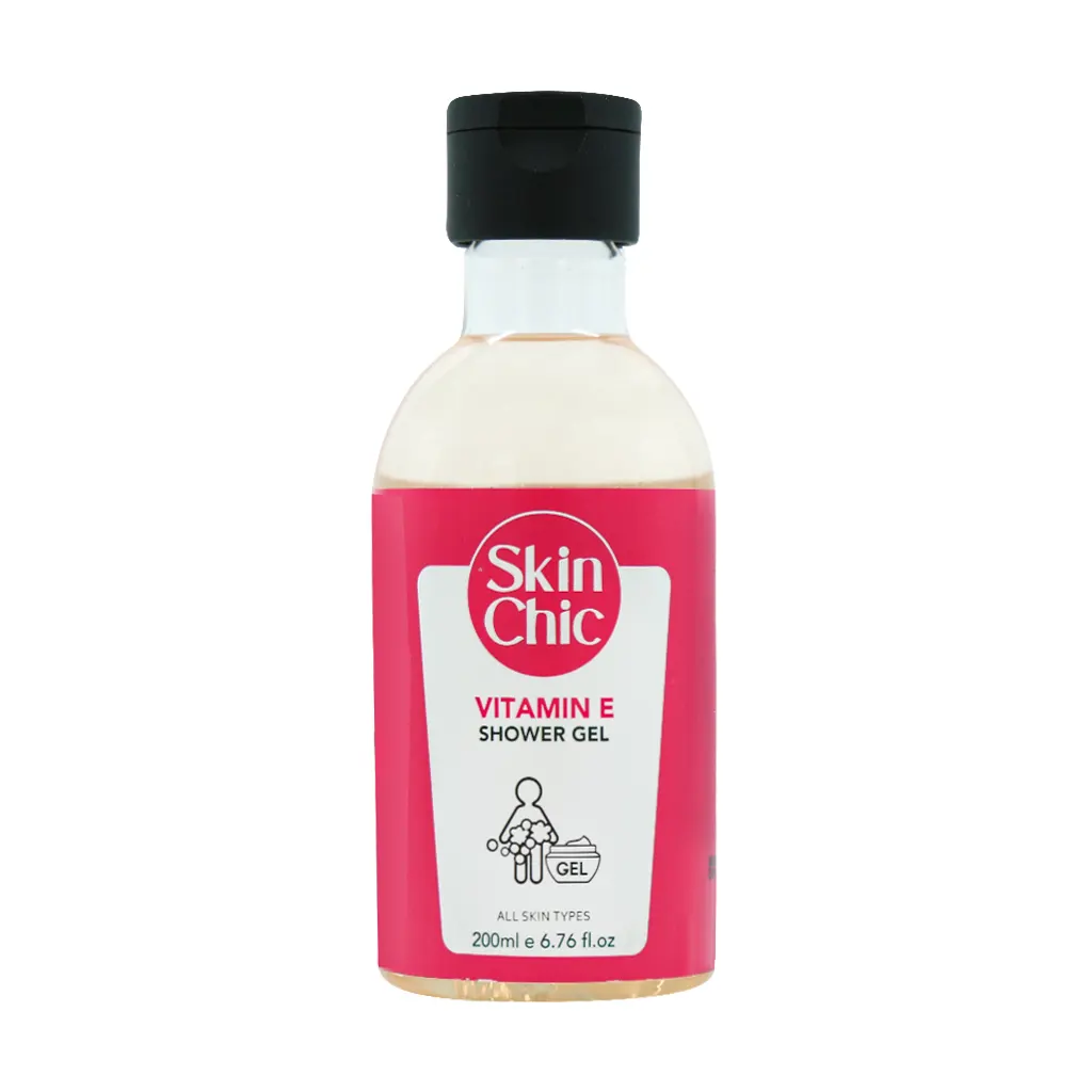 Skin Chic Vitamin E Shower Gel 200 ml قیمت ژل شوینده بدن ویتامین E اسکین شیک
