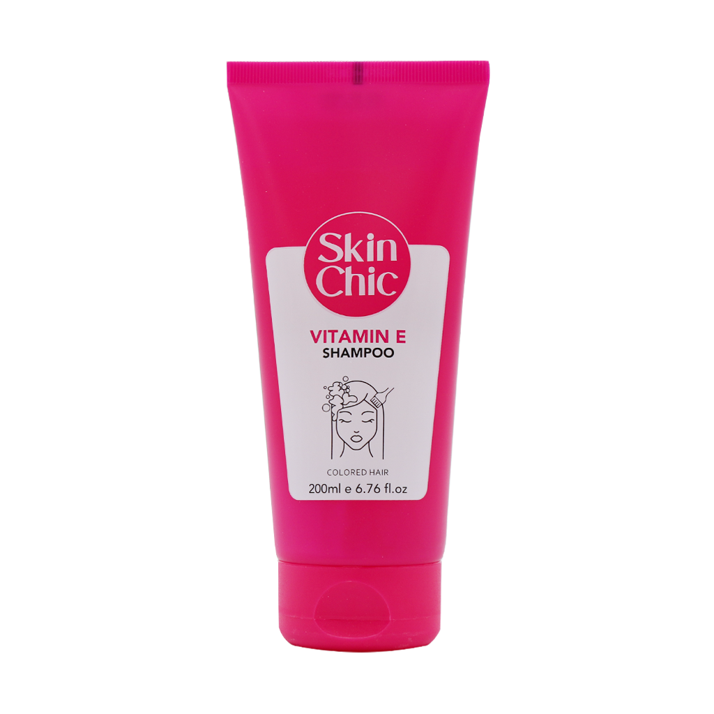 Skin chic Vitamin E Shampoo For Colored Hair 200 ml قیمت شامپو موهای رنگ شده اسکین شیک