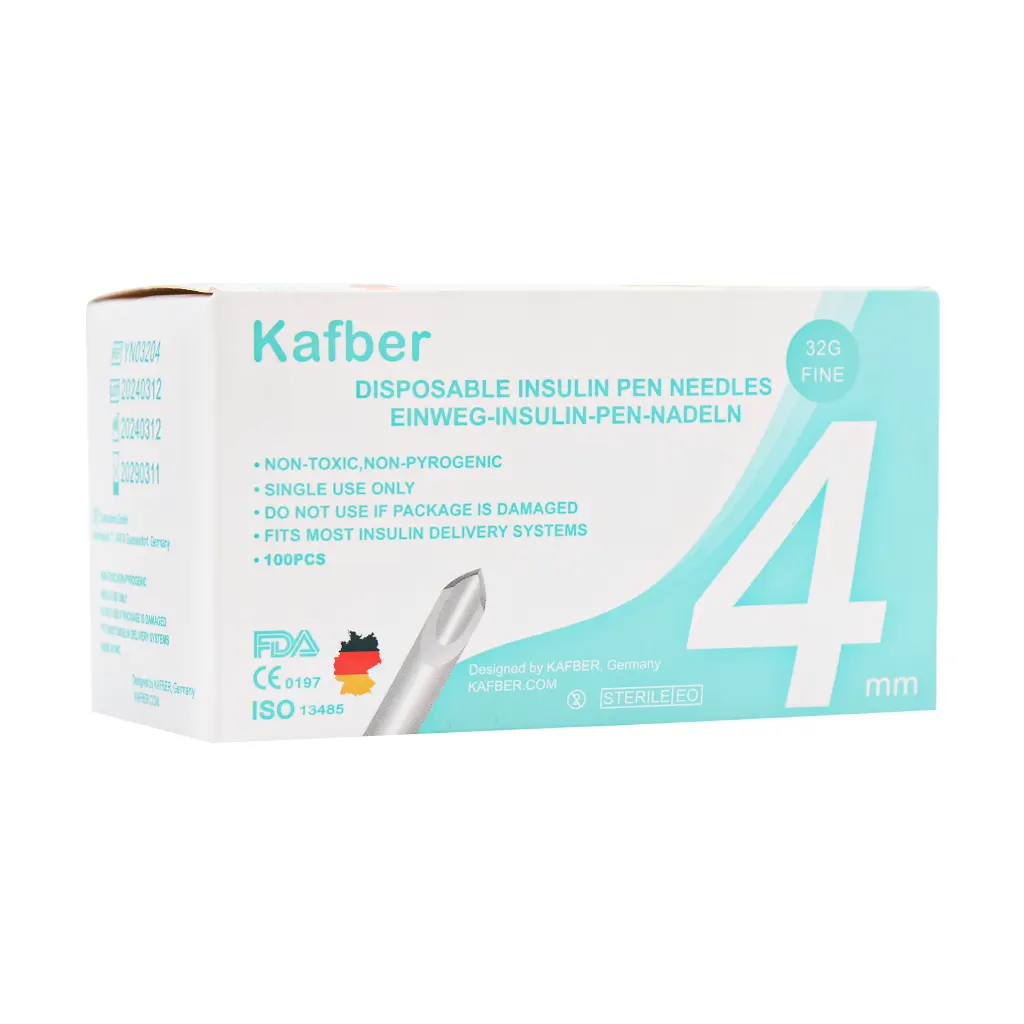Kafber Insulin pen needle 100 Pcs قیمت سر سوزن قلم انسولین کافبر سایز 4