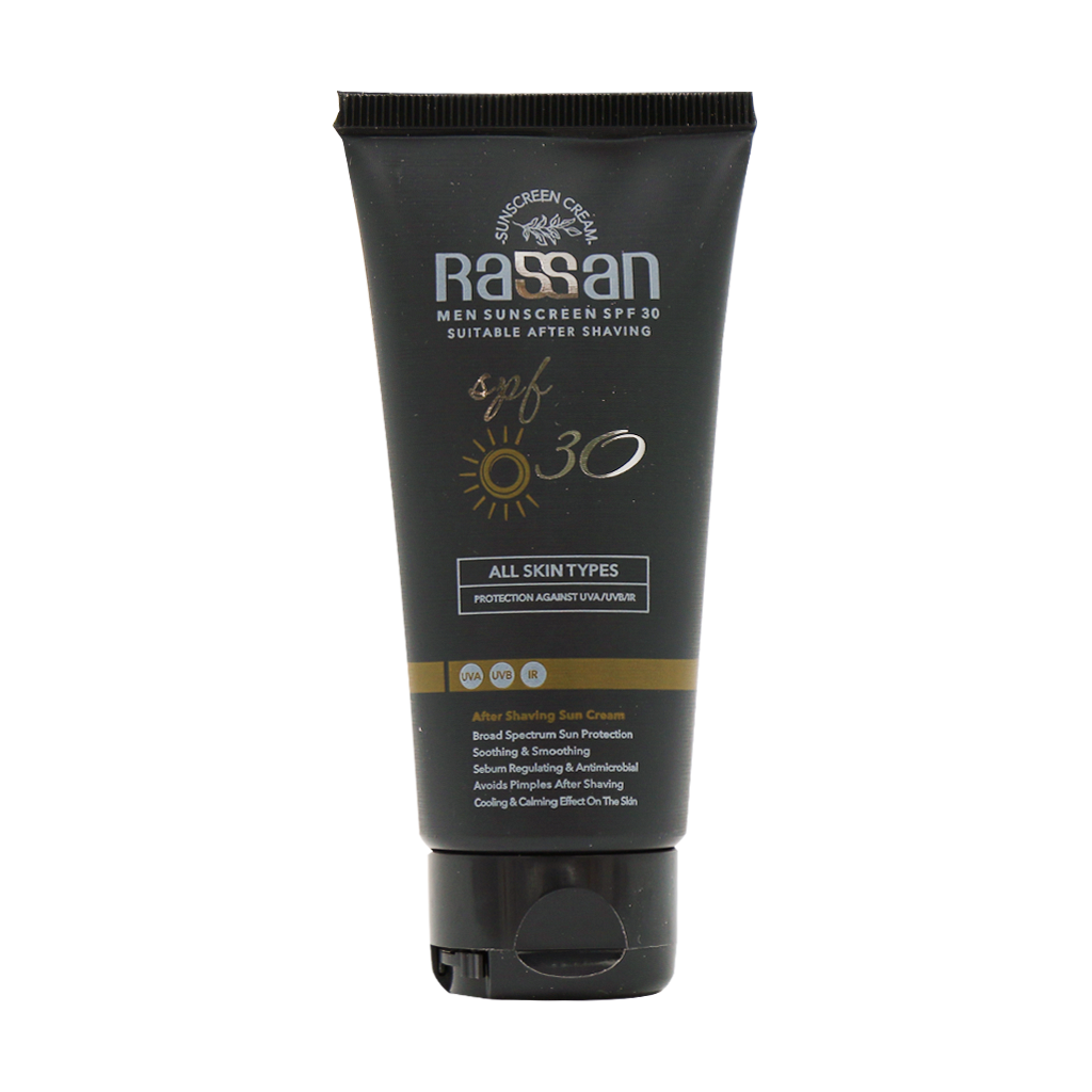 Rassan SPF30 After Shaving Sun Cream 40 ml قیمت کرم ضد آفتاب افترشیو آقایان SPF30 راسن