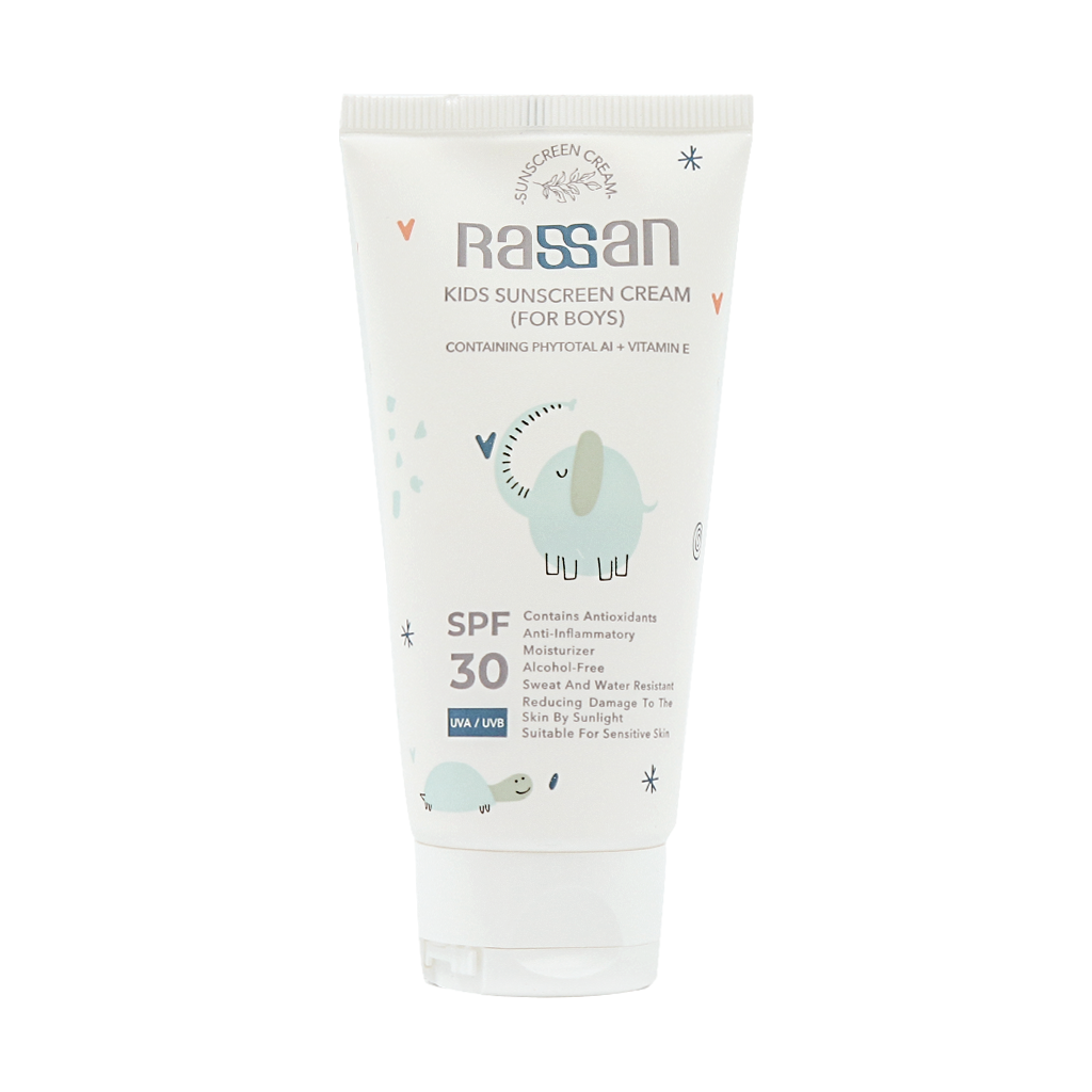 Rassan SPF30 Kids Sunscreen Cream 40 ml Boy قیمت کرم ضد آفتاب کودکان SPF30 راسن