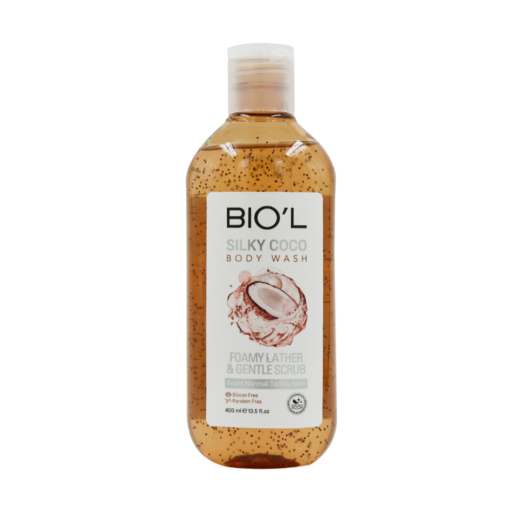 Biol Silky Coco Body Wash 400 ml قیمت شامپو بدن ژلی سیلکی کوکو بیول