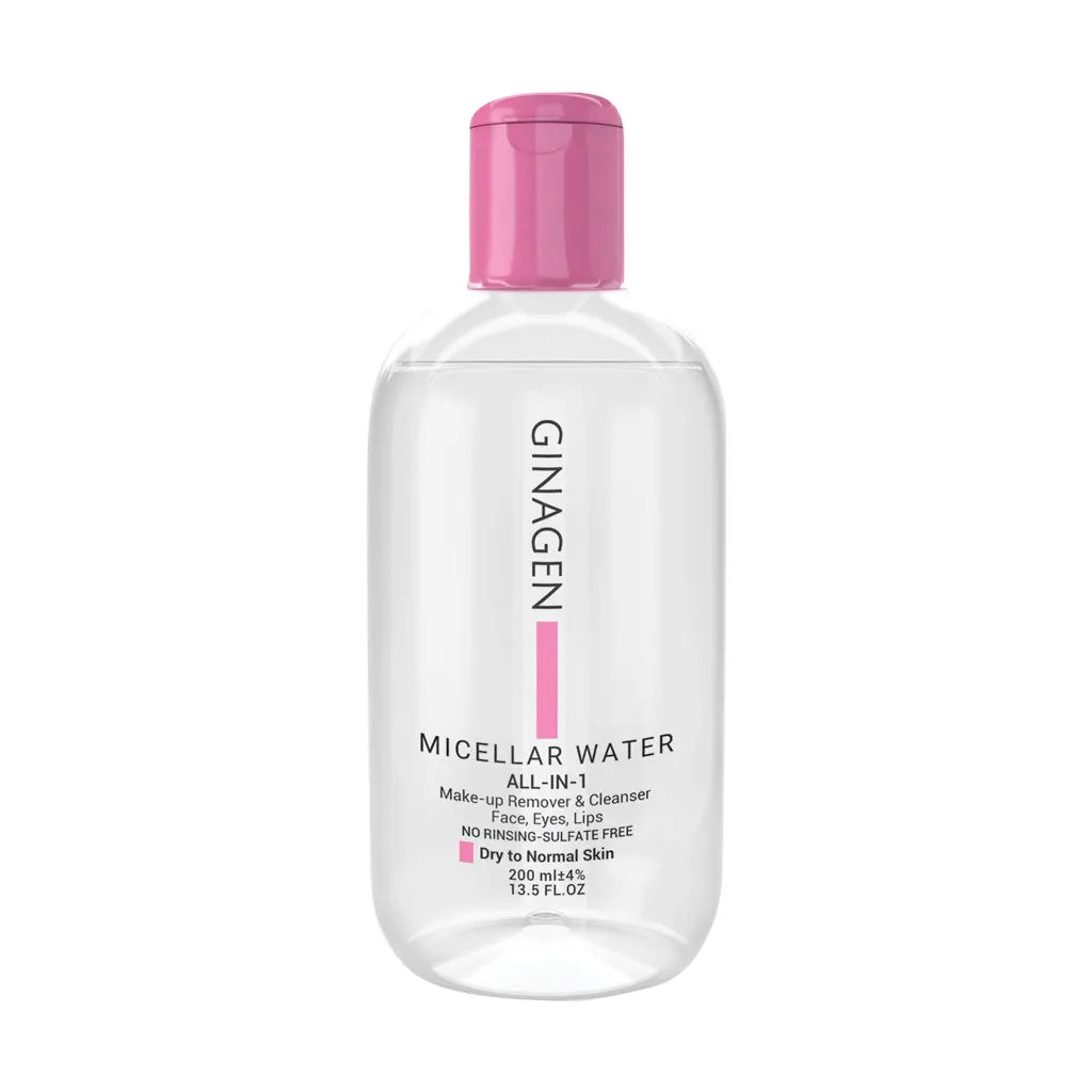 Ginagen Micellar Water For Dry Skin 200 ml قیمت محلول پاک کننده آرایش پوست خشک ژیناژن