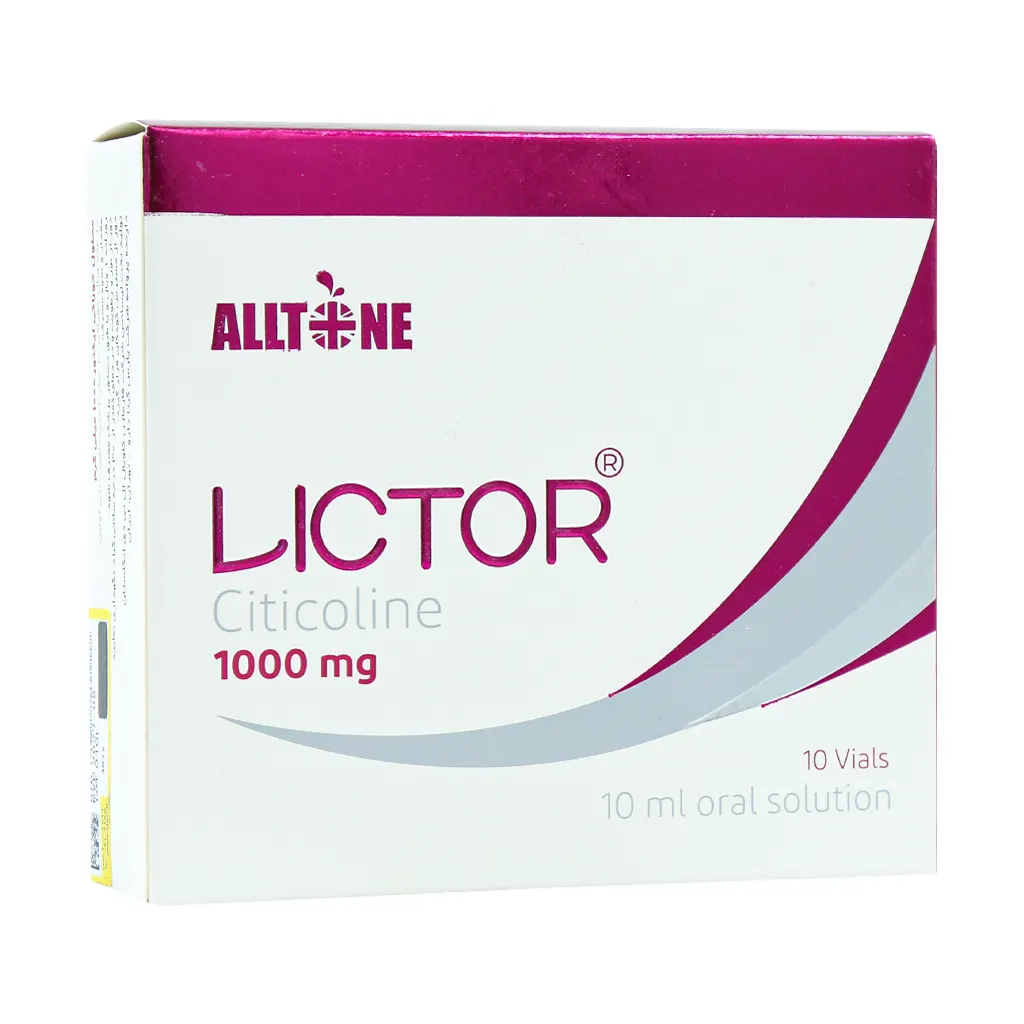 Alltone Lictor Citicoline 1000 Mg Vial Pcs قیمت ویال خوراکی لیکتور سیتی کولین 1000 آلتون