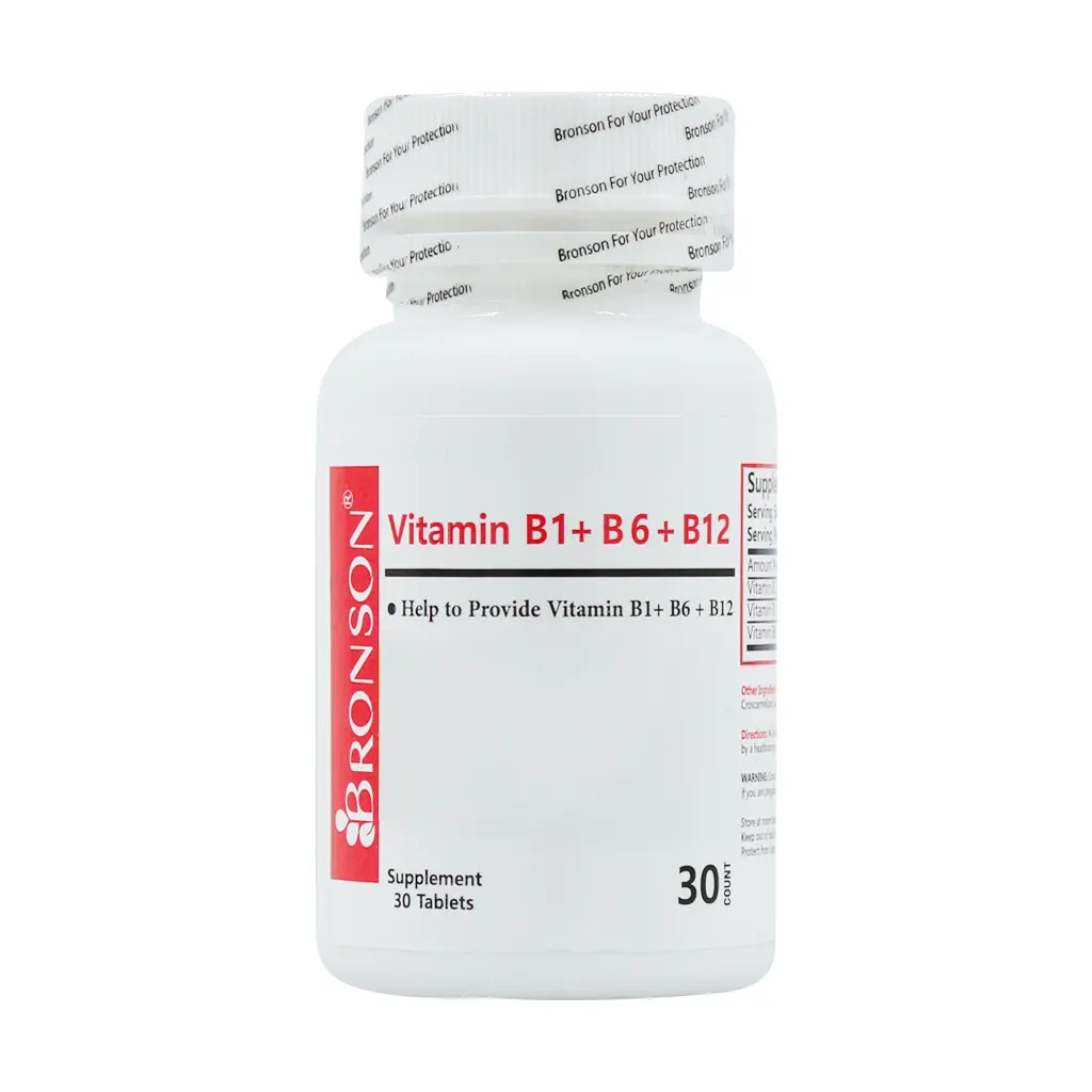 Bronson Vitamin B1 And B6 And B12 Tabs قیمت قرص ویتامین ب1 و ب6 و ب12 برونسون