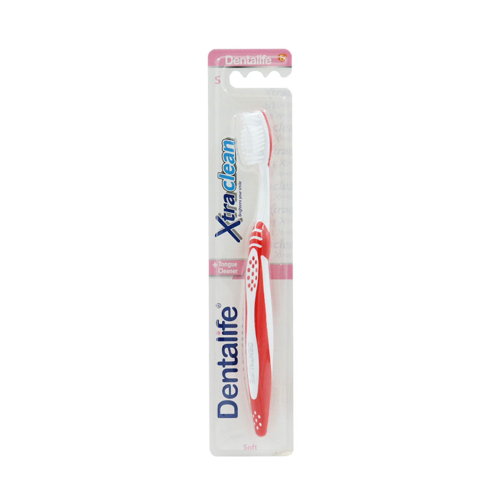 Dentalife Extra Clean Soft Toothbrush Red2 قیمت مسواک اکسترا کلین با برس نرم دنتالایف