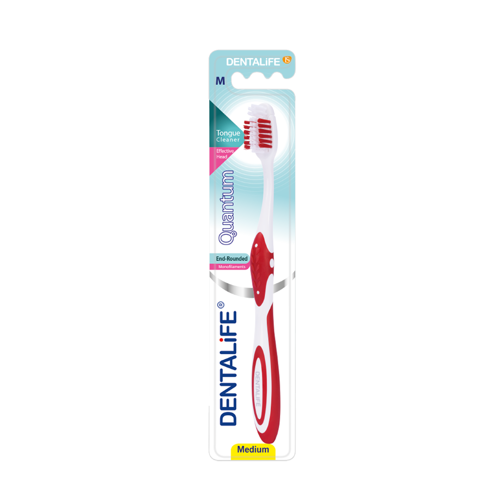 Dentalife Quantum Medium Toothbrush Red قیمت مسواک دنتالایف مدل Quantum با برس متوسط