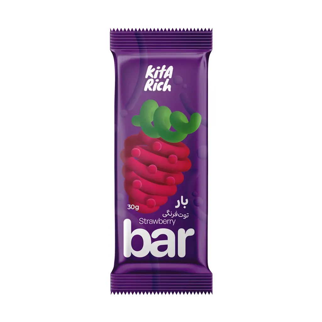 Kitarich Cereal Bar 30 g strawberry قیمت بار فشرده مخلوط غلات کیتاریچ