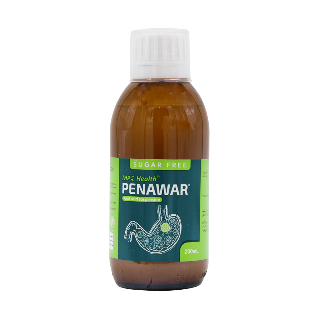 MPS Health Penawar Anti Acid Suspension 200 ml قیمت سوسپانسیون پناوار آنتی اسید مانا فارمد سلامت