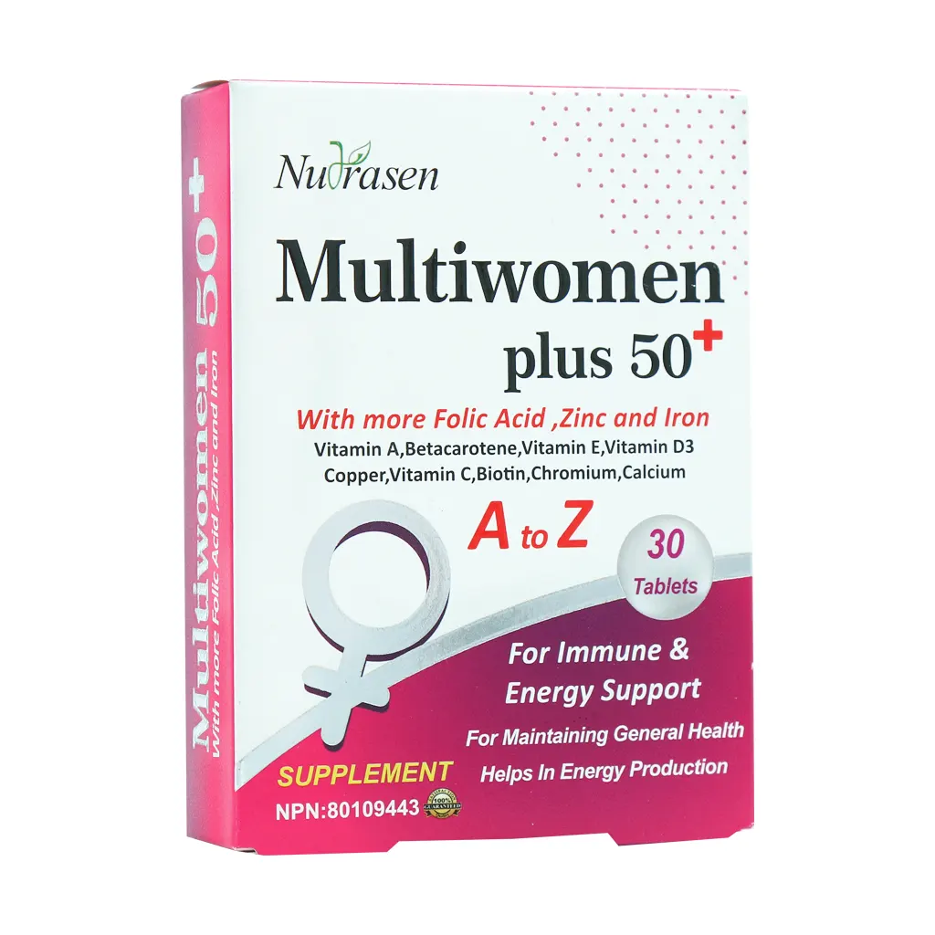 Nutrasen Multiwomen 50 Plus 30 Tabs قیمت قرص مولتی وومن پلاس 50 نوتراسن فارما