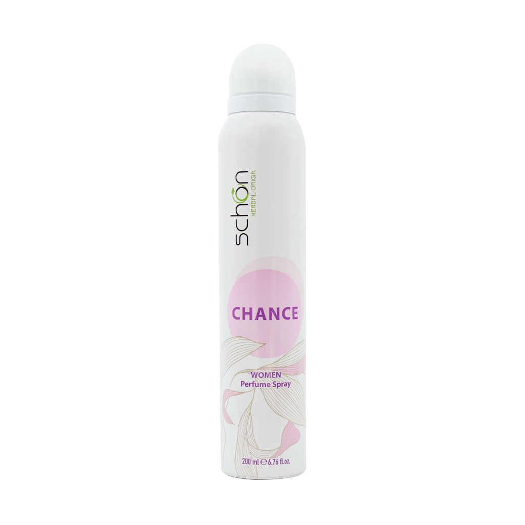 Schon Chance Women Perfume Spray 200 ml قیمت اسپری خوشبو کننده بدن زنانه چنس شون