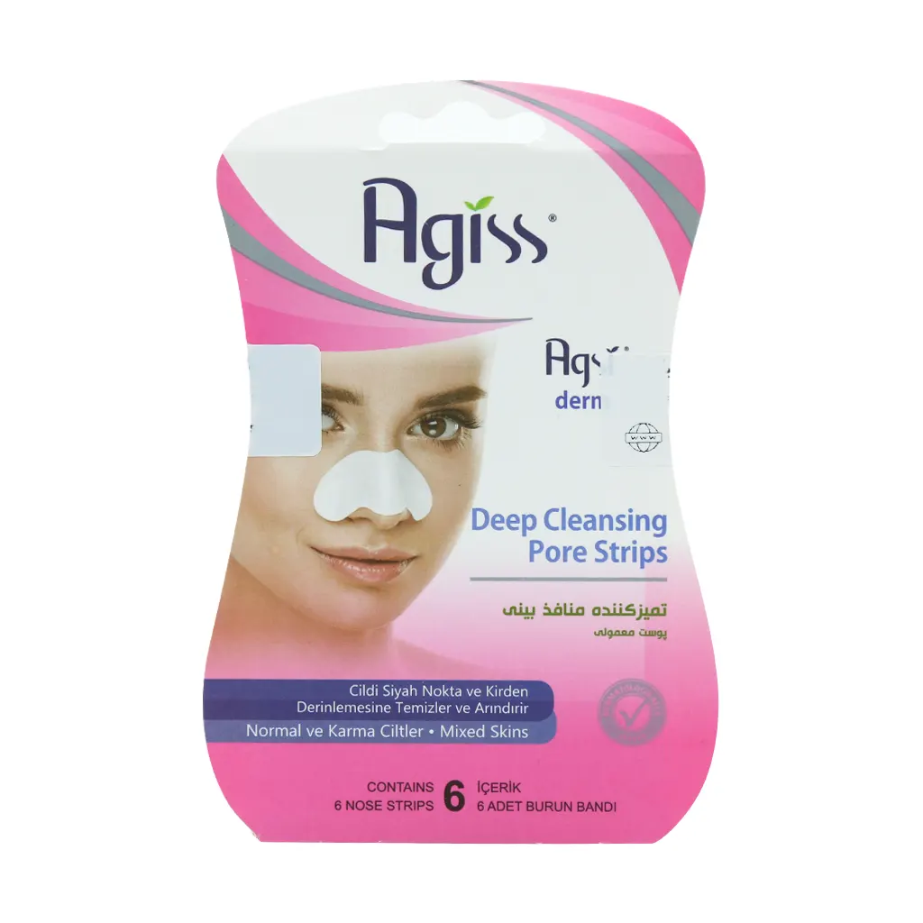 Agis Deep Cleansing Pro Strips 6 Pcs قیمت چسب تمیز کننده منافذ بینی آگیس