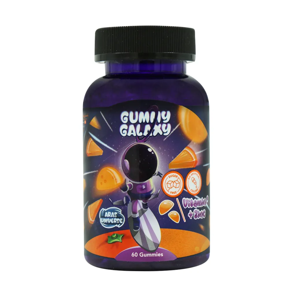 Aras Universe Gummy Galaxy Vitamin C And Zinc Gummies قیمت پاستیل ویتامین سی و زینک گامی گلکسی