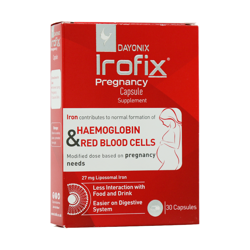 Dayonix Irofix Pregnancy 30 Caps قیمت کپسول آیروفیکس بارداری دایونیکس فارما
