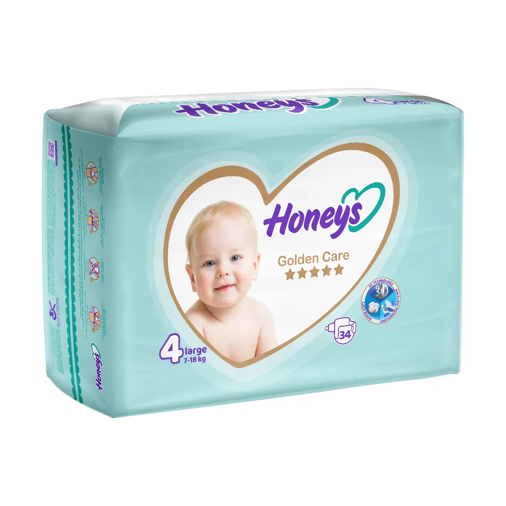 Honeys Full size baby diaper size 4 34 قیمت پوشک بچه سایز 4 هانیز
