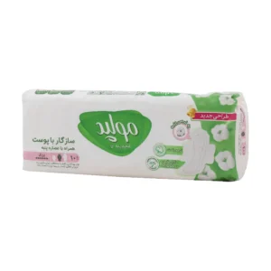 نوار بهداشتی بالدار ضخیم پنبه ای مولپد سایز بزرگ