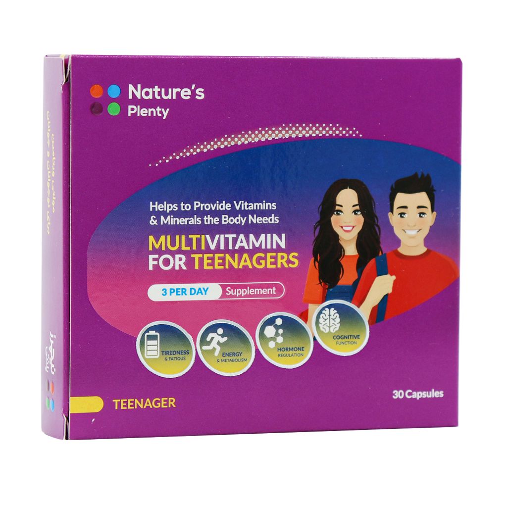 Natures Plenty Multivitamin For Teenagers 30 Capsules قیمت کپسول مولتی ویتامین نوجوانان و جوانان نیچرز پلنتی