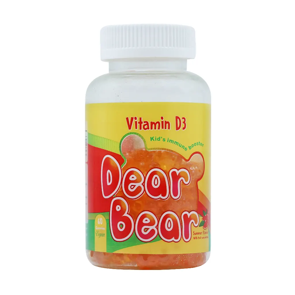 BSK Vitamin D3 Dear Bear 30 Pcs قیمت پاستیل خرسی ویتامین د3 دیر بر بی اس کی