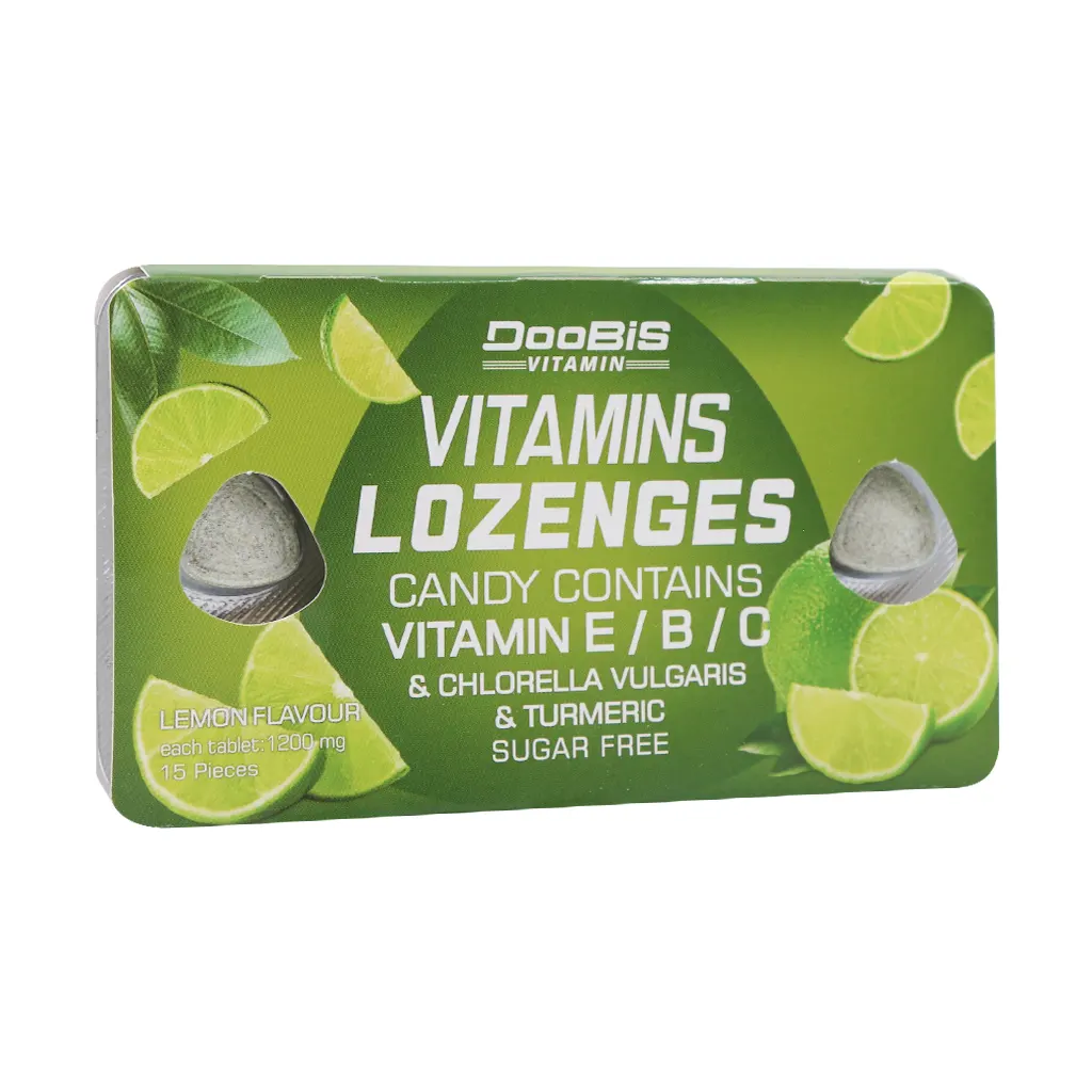 Doobis Vitamin B E And C Candy Contains 15 Pcs قیمت قرص مکیدنی ویتامین ای ب و ث دوبیس