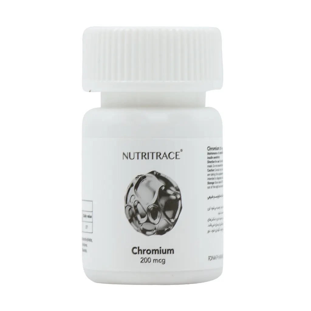 Nutritrace Chromium 200 mcg قیمت قرص کروم 200 نوتری تریس