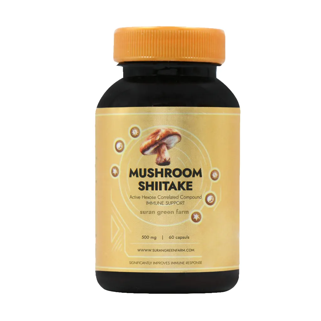Suran Green Farm Mushroom Shiitake 60 Caps قیمت کپسول قارچ شیتاکه مزرعه سبز سوران