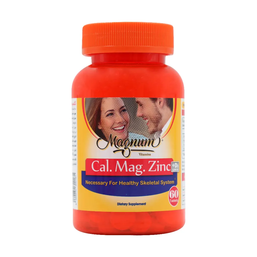 Magnum Vitamins CalMag Zinc قیمت قرص کلسیم منیزیم زینک و ویتامین د3 مگنوم ویتامینز